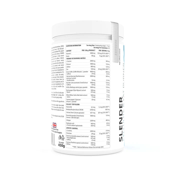 Slender - Arzător de Grăsimi si Celulită, Zmeură, 450g