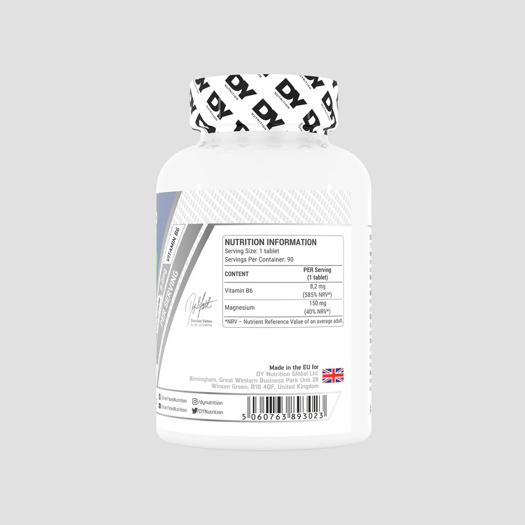 Magneziu Organic + Vitamina B6, 90 de tablete, 90 de serviri