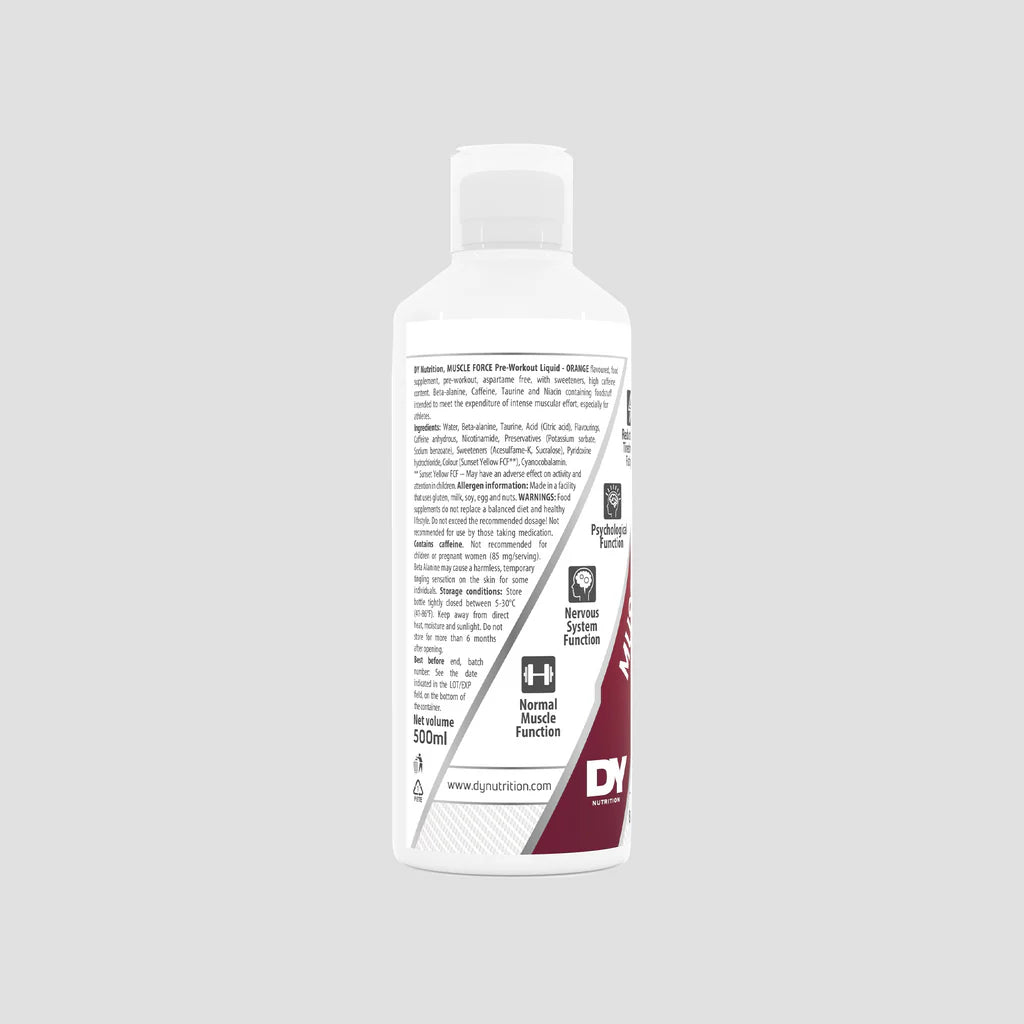 Pre-workout lichid Muscle Force, 500ml, 8x60ml